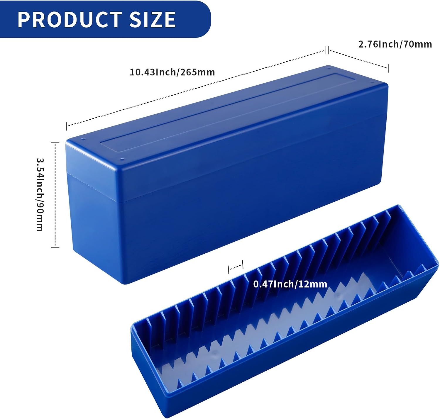 Plastic Coin Slab Storage Box for NGC Graded Coin Cases | 20-slot plastic organizer for PCGS, PMG and Premier coin
