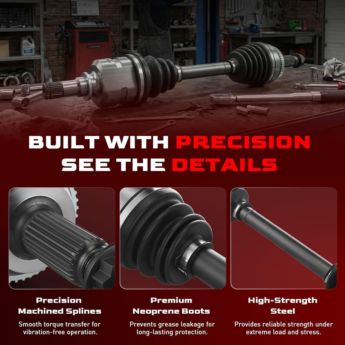 Betthand Front CV Axle Set Fit for Toyota 2009-2018 Corolla 665228 665224