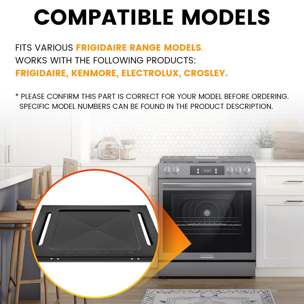 Oven Bottom Panel 316400603 Fit for Frigidaire/Kenmore/Electrolux