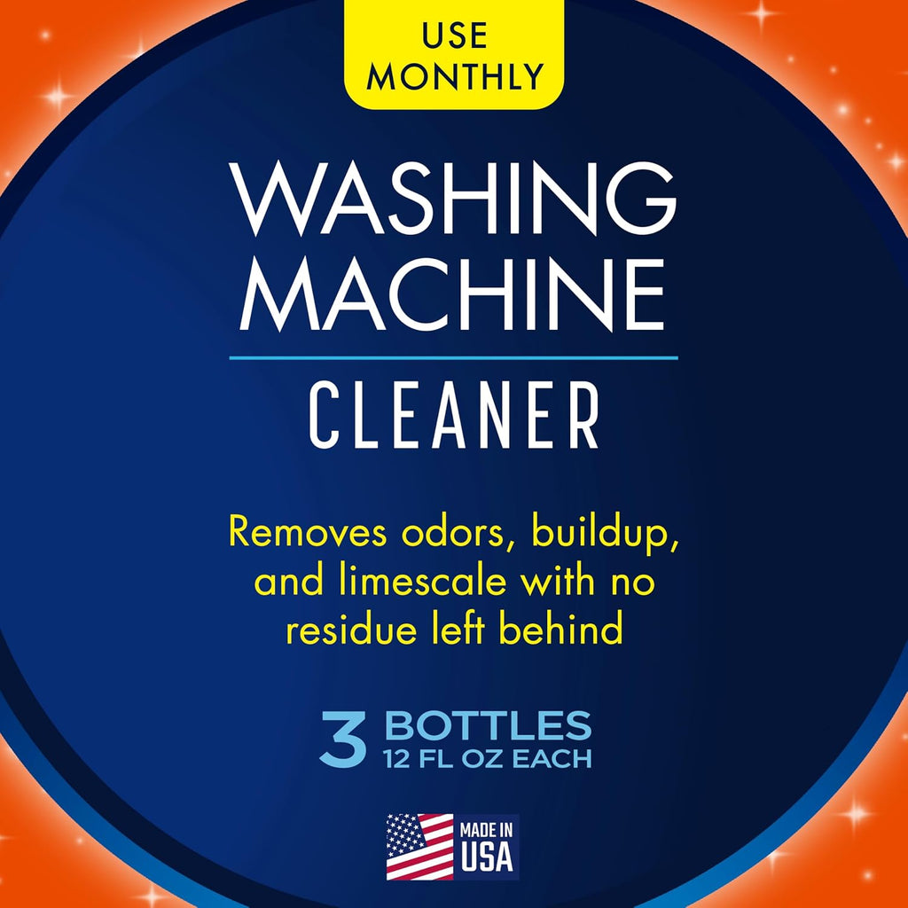 Washing Machine Cleaner, Fresh Scent, 12 oz Bottle, 3-Pack