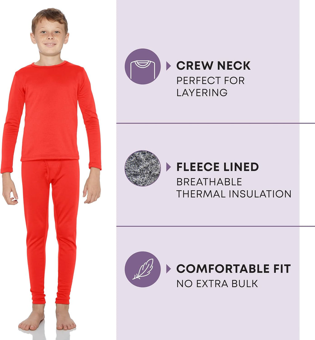 Thermal Underwear for Kids, Boys Thermals, Long Johns Underwear, Base Layer for Cold Weather/Skiing