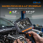 Elitech Articulating Borescope with Light, 6mm/0.24in Inspection Camera