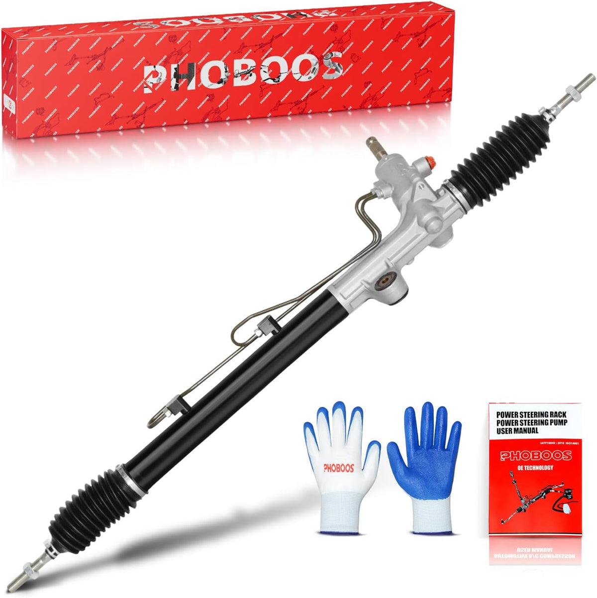 PHOBOOS Hydraulic Power Steering Rack and Pinion Fit for Honda & Acura