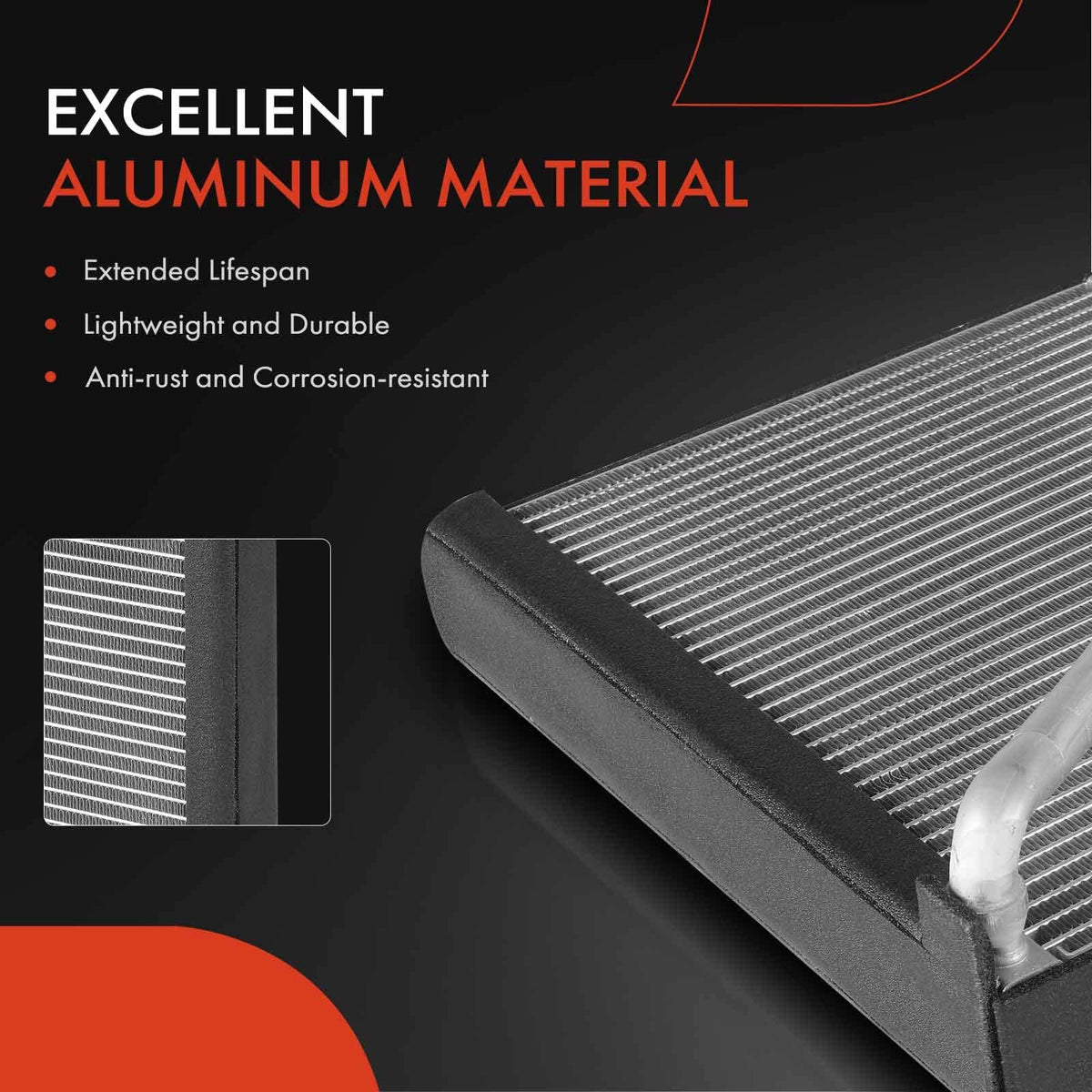 A-Premium Rear AC Evaporator Core Compatible with Mitsubishi