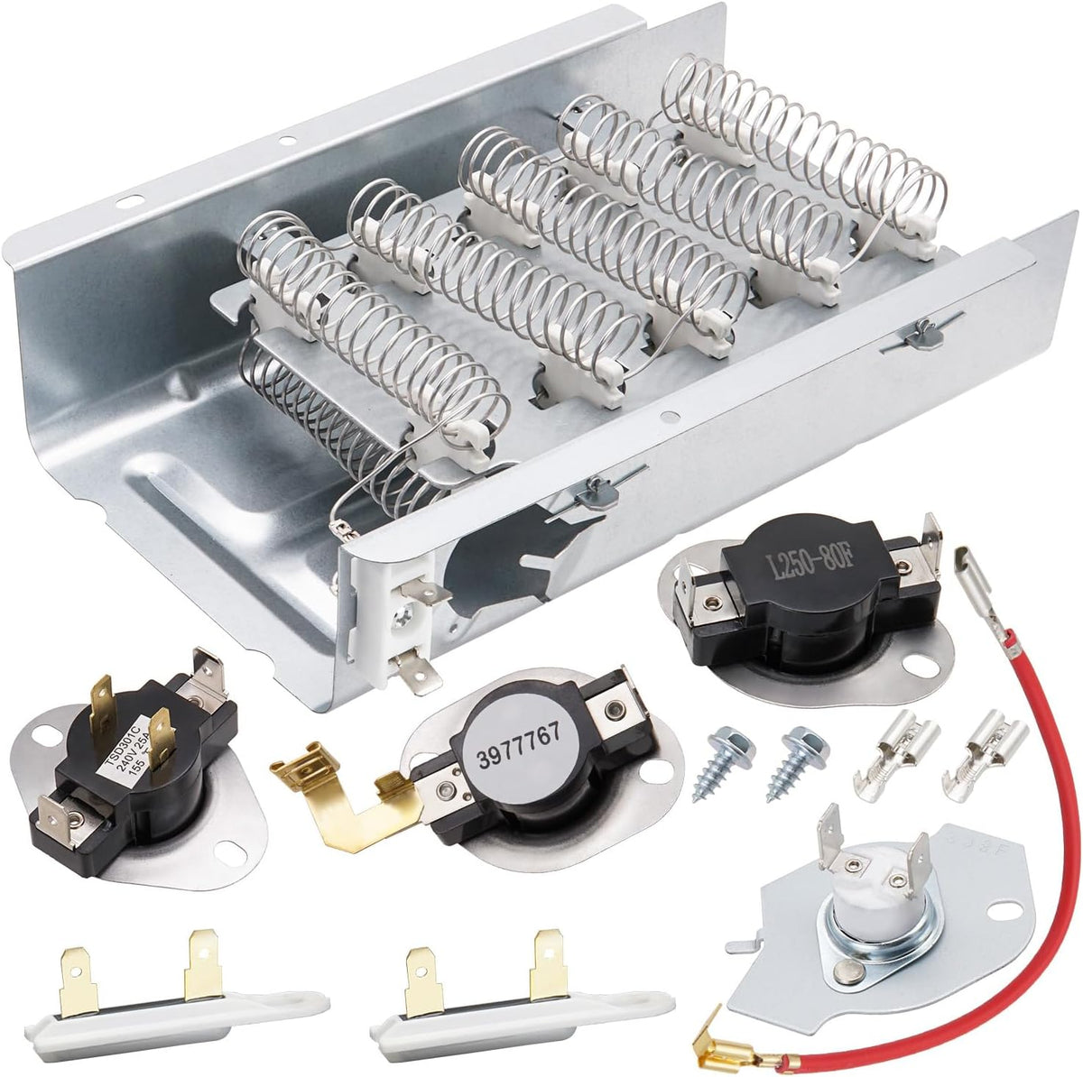 MED6200KW0 MED5770TQ0 MED4500MW0 Dryer Heating Element Kit for May-tag