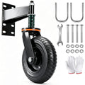 Gate Wheel - 8inch Heavy Duty Gate Wheels for Wooden Gate and Fence or Farm Metal Tube Swing Gate, Gate Caster with