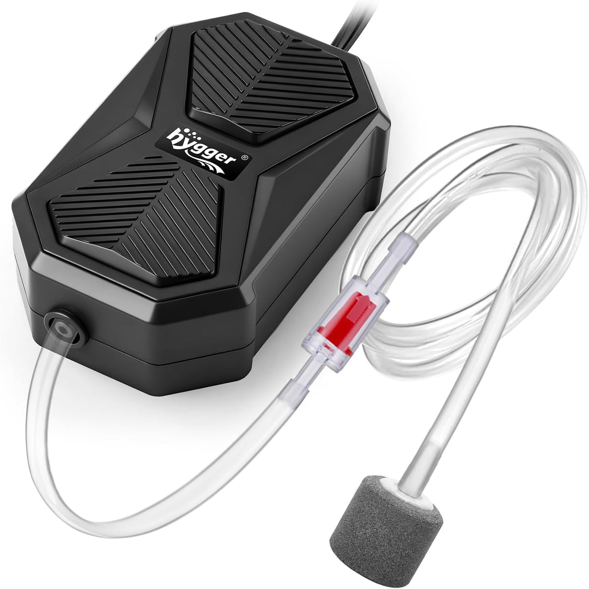 Aquarium Air Pump, Ultra Quiet Oxygen Aerator with Air Stone Airline Tubing Check Valve, Aquarium Fish Tank Air