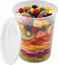 [32oz - 240 ct] Clear PP Injection Molded Round Deli Containers with Lids (FP-IMDC32-PP)
