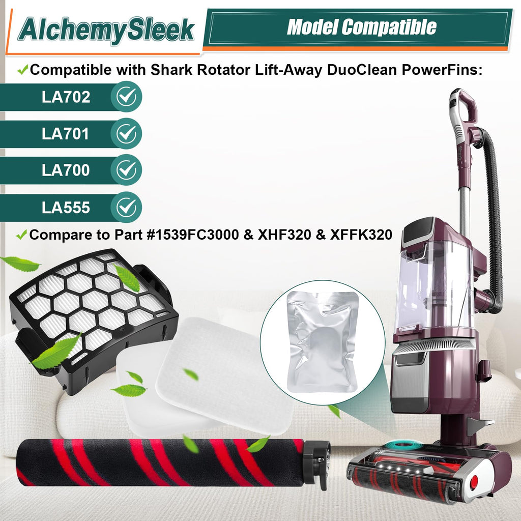 LA702 Filter Brush Roller Compatible with Shark Rotator Lift-Away LA555