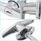 Garage Door T-Handle Lock, Silver