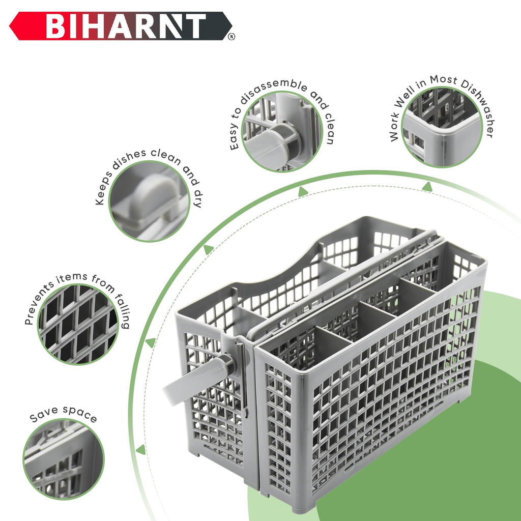 Universal Dishwasher Basket Replacement - 2 in 1 Utensil/Cutlery Basket