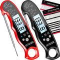 Instant Read Digital Meat Thermometer (2 Pack) Waterproof Kitchen Cooking Food Thermometer with Probe Backlight &
