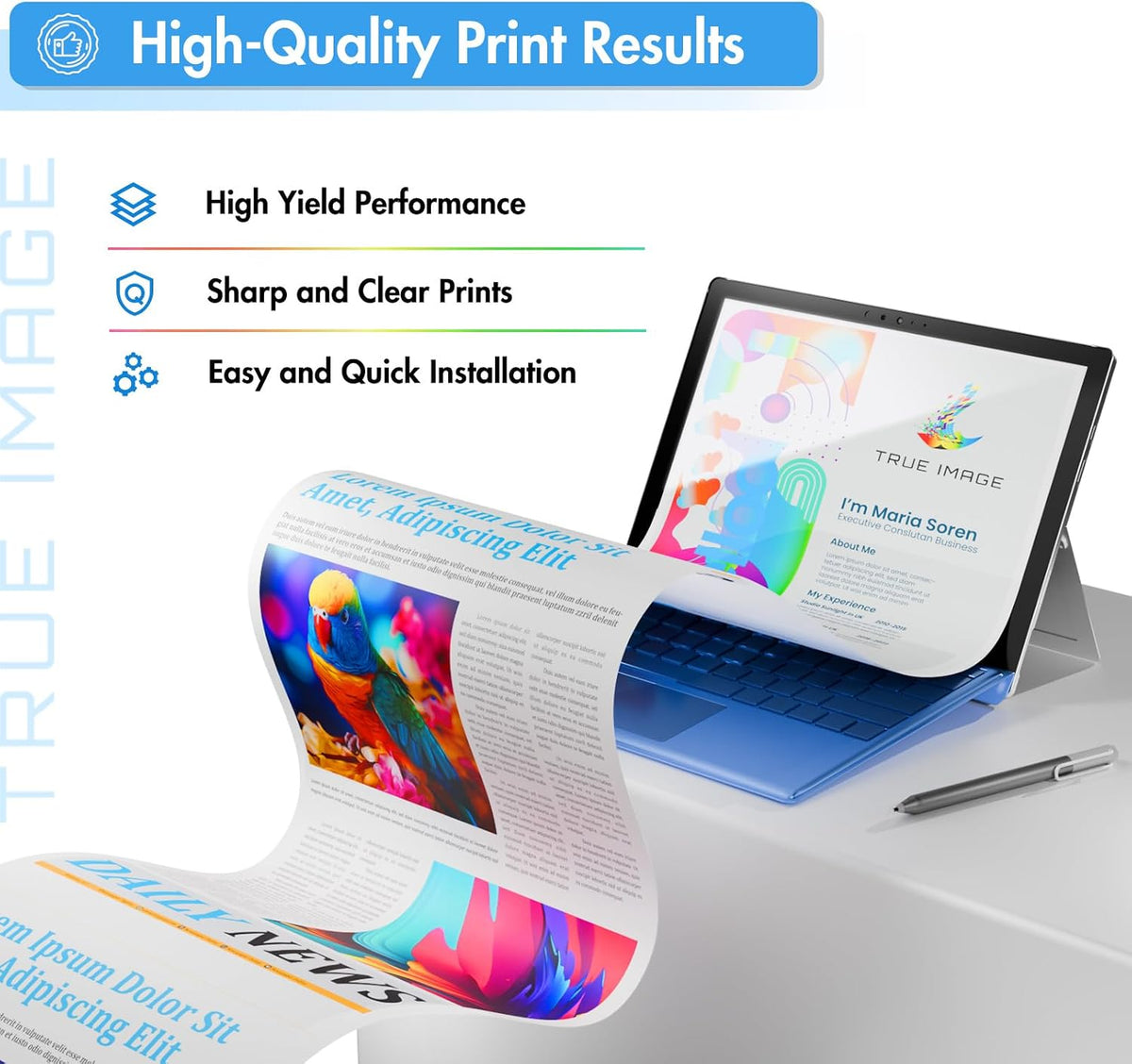 046 Toner Cartridge Set 046H MF733cdw for Canon 046 CRG-046 4 Pack | Compatible for Canon Color ImageCLASS MF733Cdw