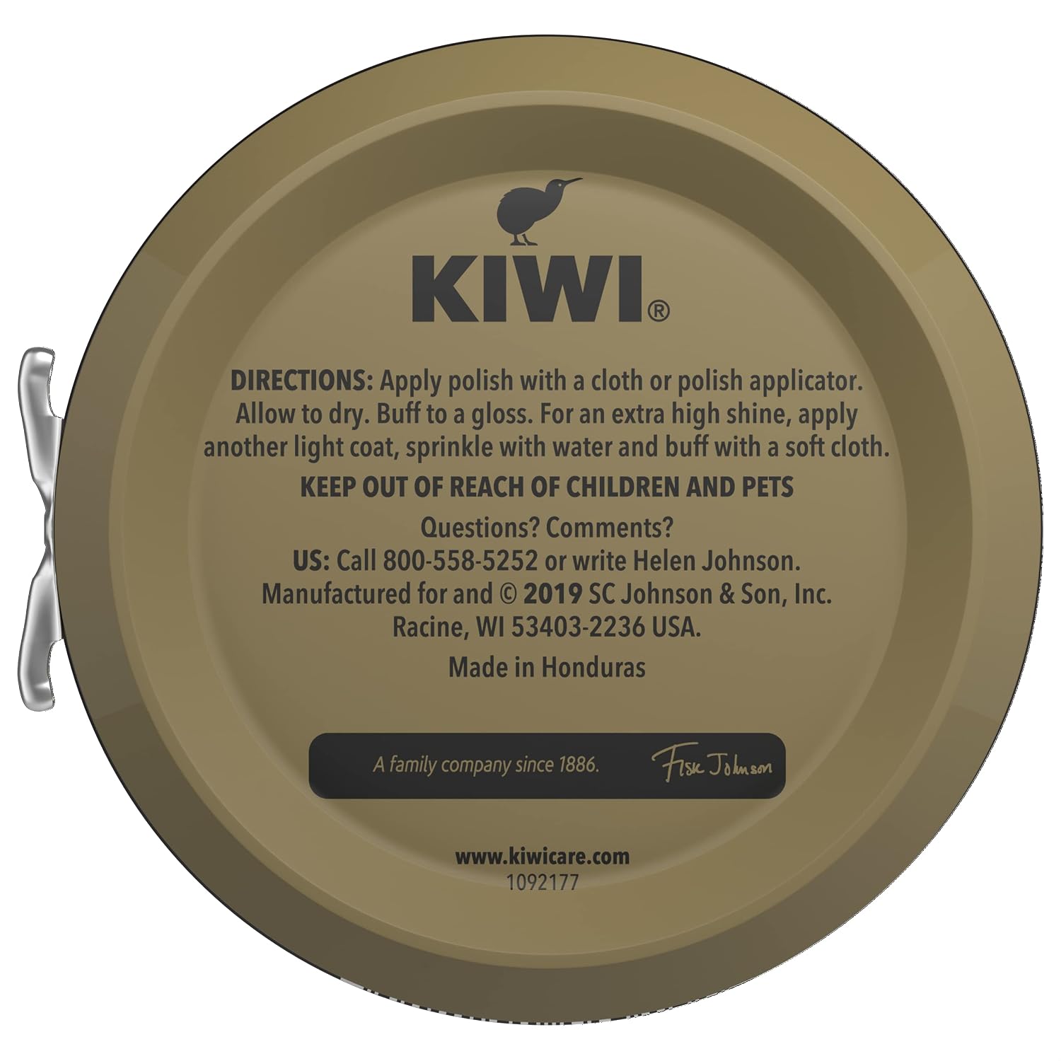 Shoe Polish, Black, 1 Metal Tin, 2.5 oz