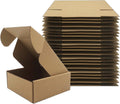 5x5x2 Inches Shipping Boxes Set of 25,Brown Corrugated Packaging Mailers