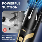 Beard Trimmer for Men Vacuum, Electric Mustache Trimmer for Less Mess
