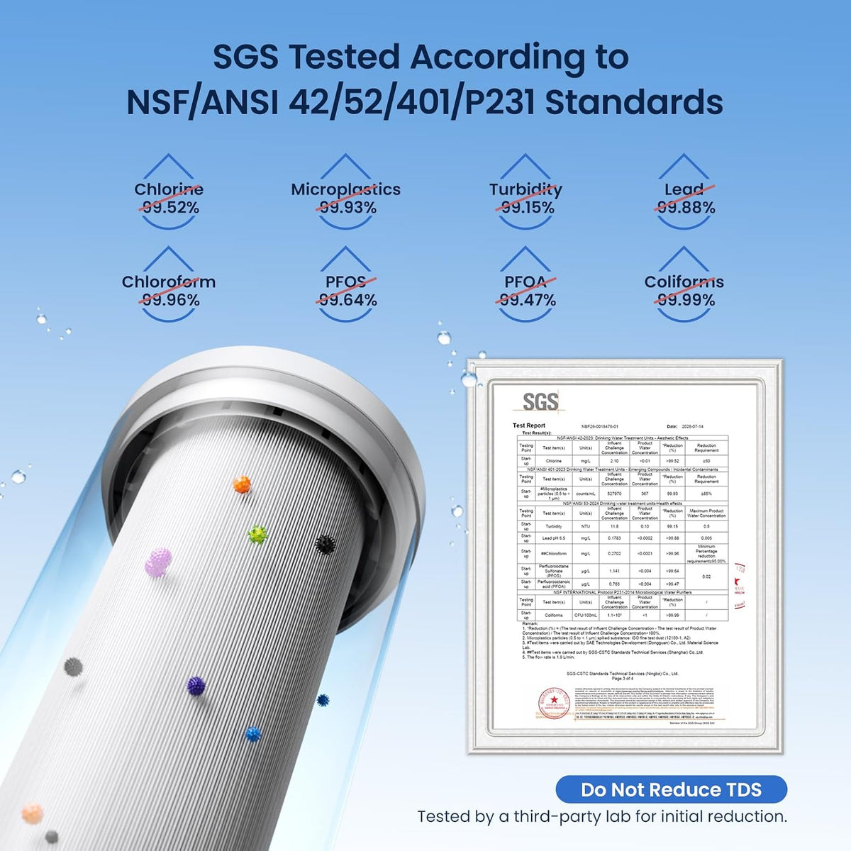 GFU06 0.01μm Ultra Filtration Under Sink Water Filter System