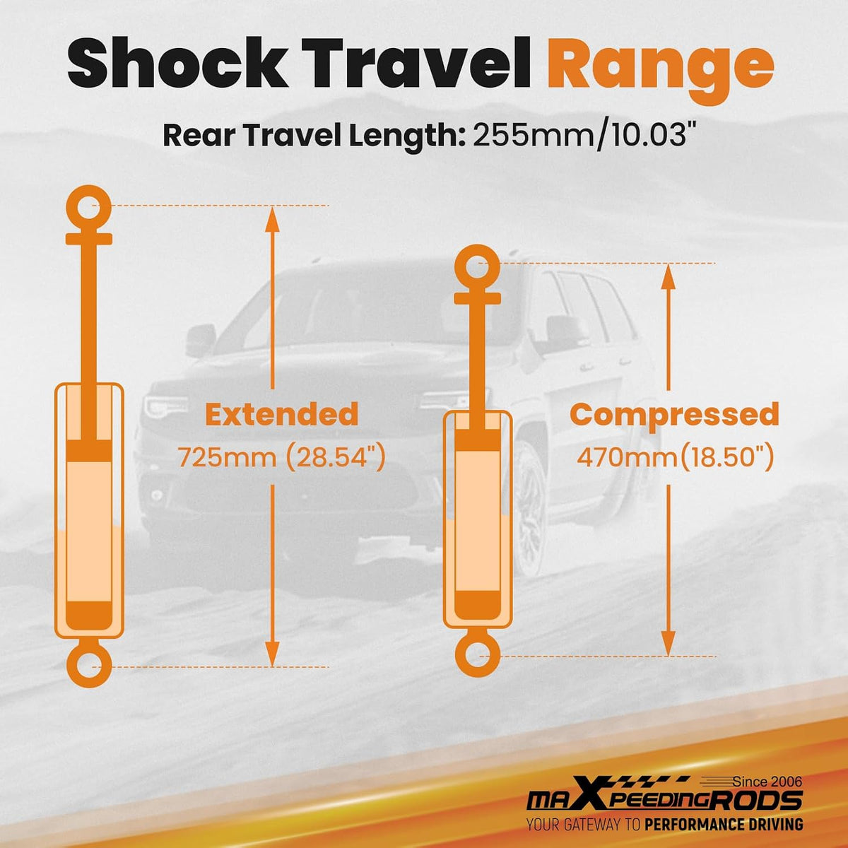 maXpedingrods 3" Lift Leveling Kit for Toyota Tacoma 2005-2023