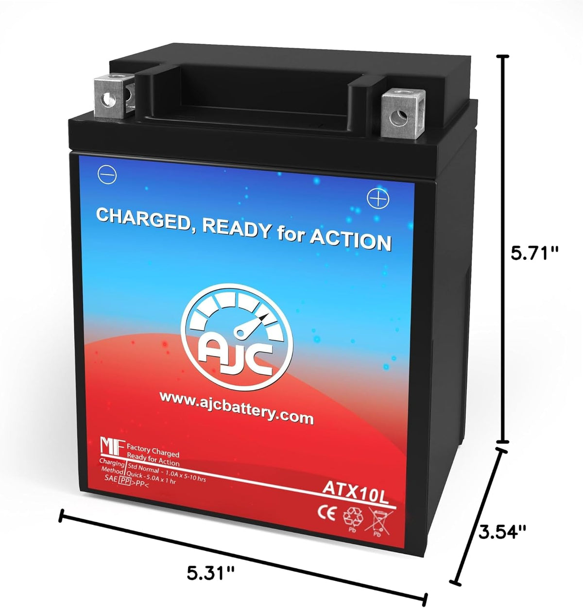 AJC Battery Compatible with Yamaha XV250 V Star 250 Motorcycle Battery (2020)