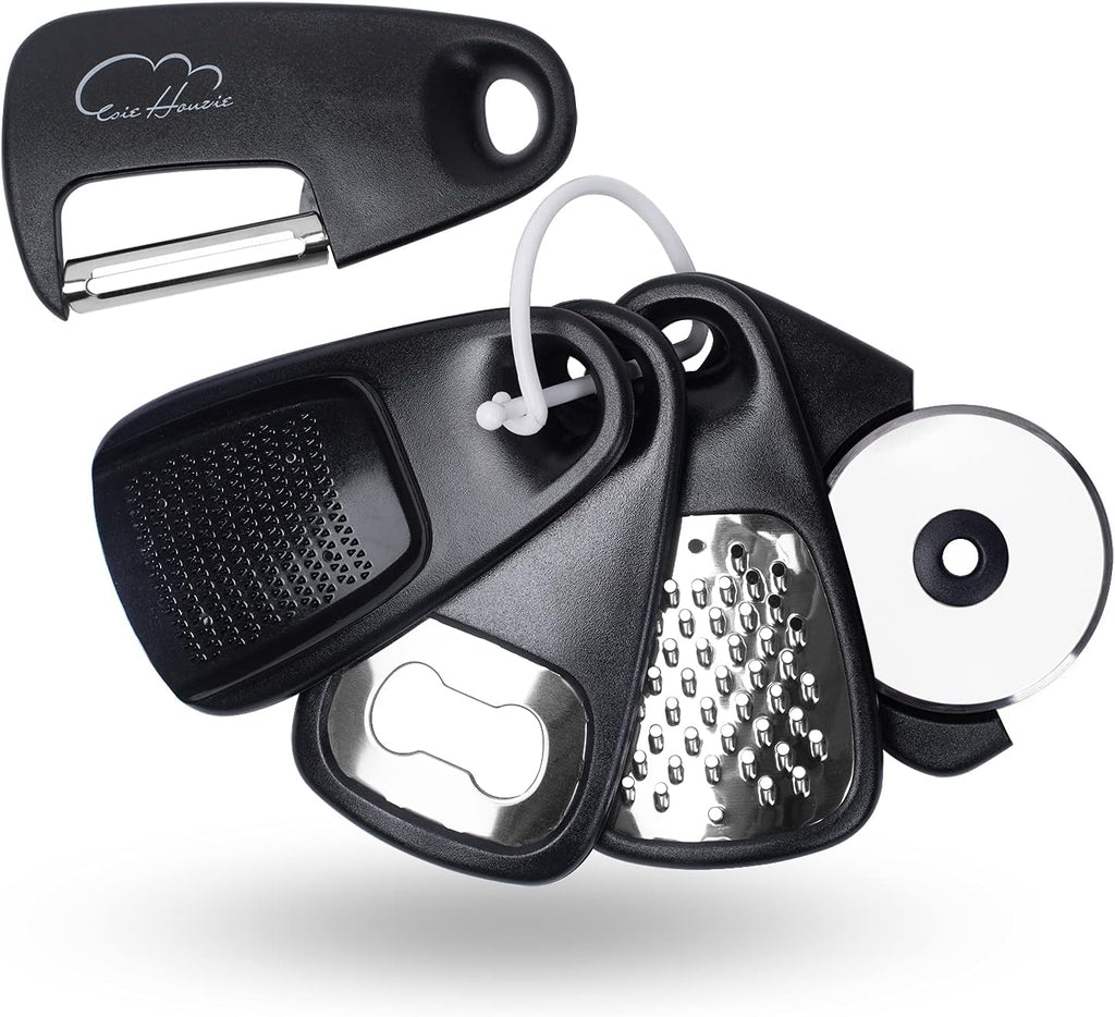 Kitchen Gadgets Set 5 Pieces, Space Saving Cooking Tools Kitchen Accessories - Fruit/Vegetable Peeler