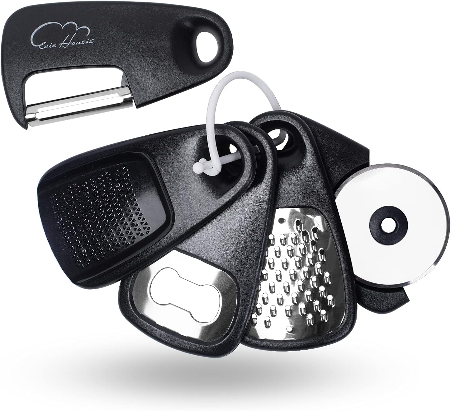 Kitchen Gadgets Set 5 Pieces, Space Saving Cooking Tools Kitchen Accessories - Fruit/Vegetable Peeler