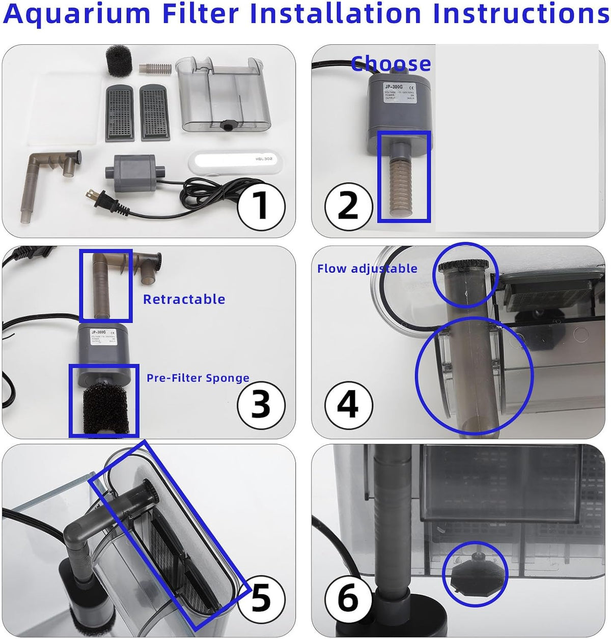10 Gallon Glass Fish Tank, Easy to Maintain Small Aquarium for Betta/Shrimp and Aquatic Planting.