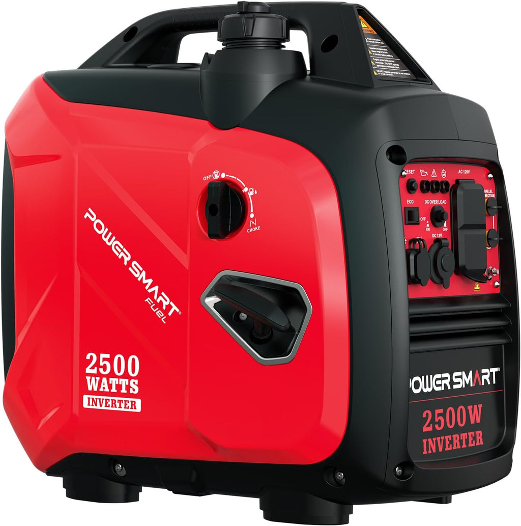 2500 Watt Portable Inverter Generator with Quiet Technology, Compact and Lightweight Design, Small Generator for