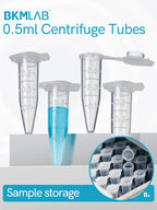 0.5ml Microcentrifuge Tubes 1000PCS, Max. RCF 13,000xg