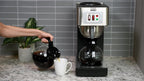 TQS CAFE Commercial Coffee Maker, Double 12-Cup Stainless Steel