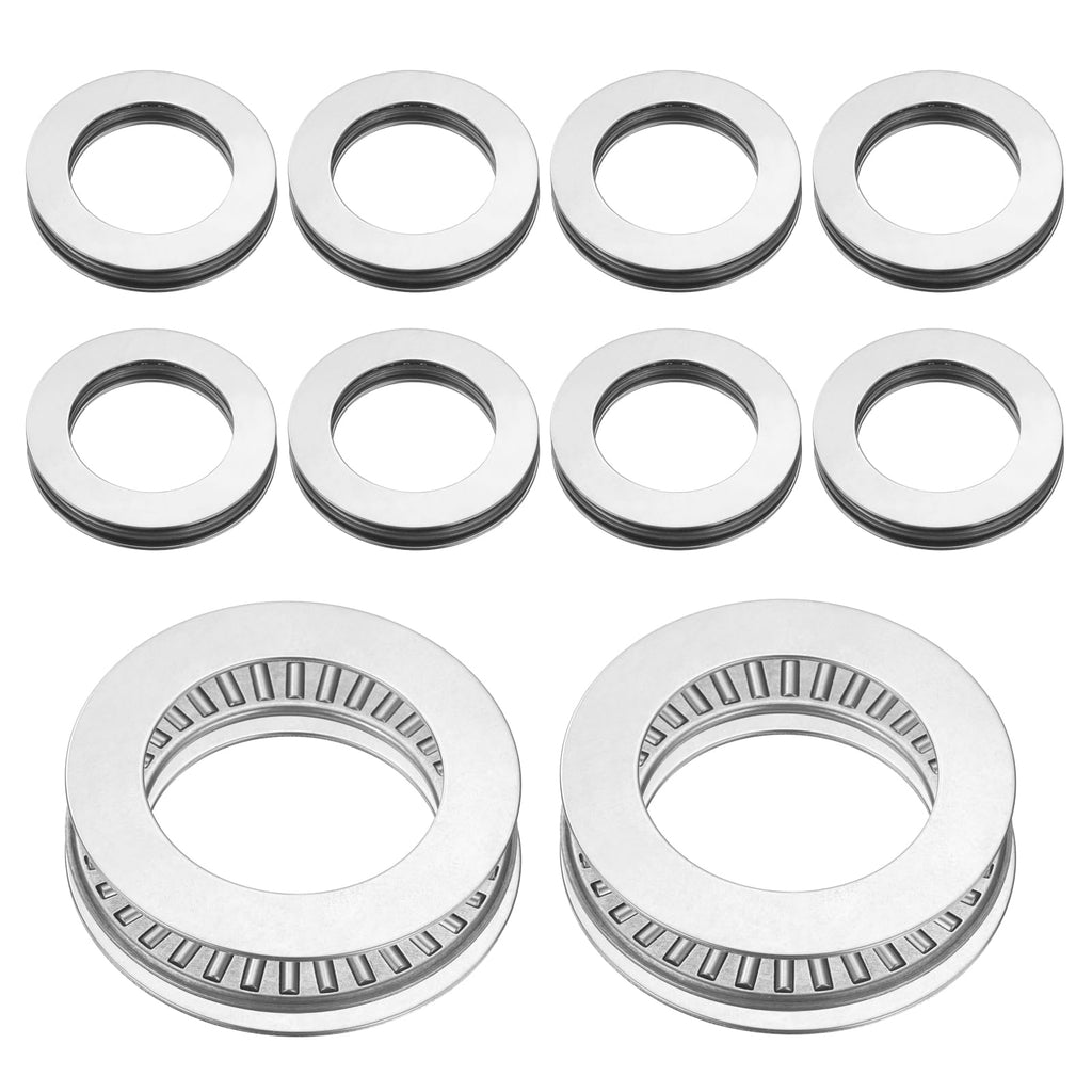 uxcell 10 Sets NTA1828 Thrust Needle Roller Bearings with Washers ID 1-1/8"