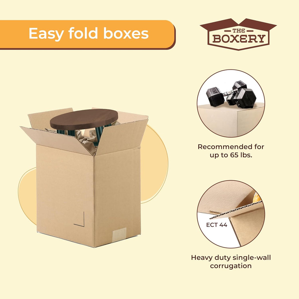 12 x 10 x 10" Heavy Duty ECT44 Cardboard Boxes, 25 Pack