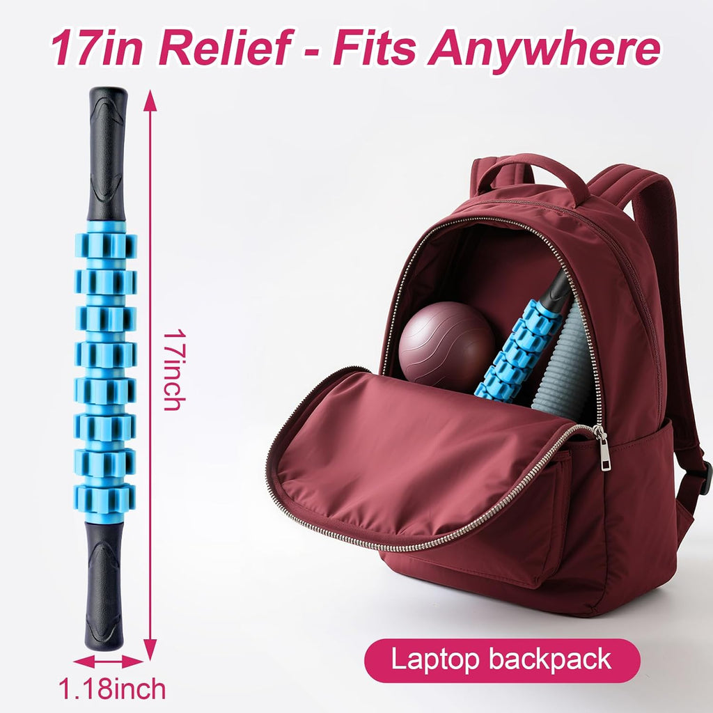 Massage Roller, Muscle Roller Stick, Therapy Roller Stick for Legs, Calf, Thigh, Lipo Roller for Relief Muscles, Deep