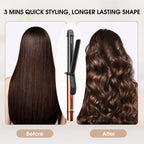 1 Curling Iron, 60s Heat up, 6 Temperature Settings, Gold
