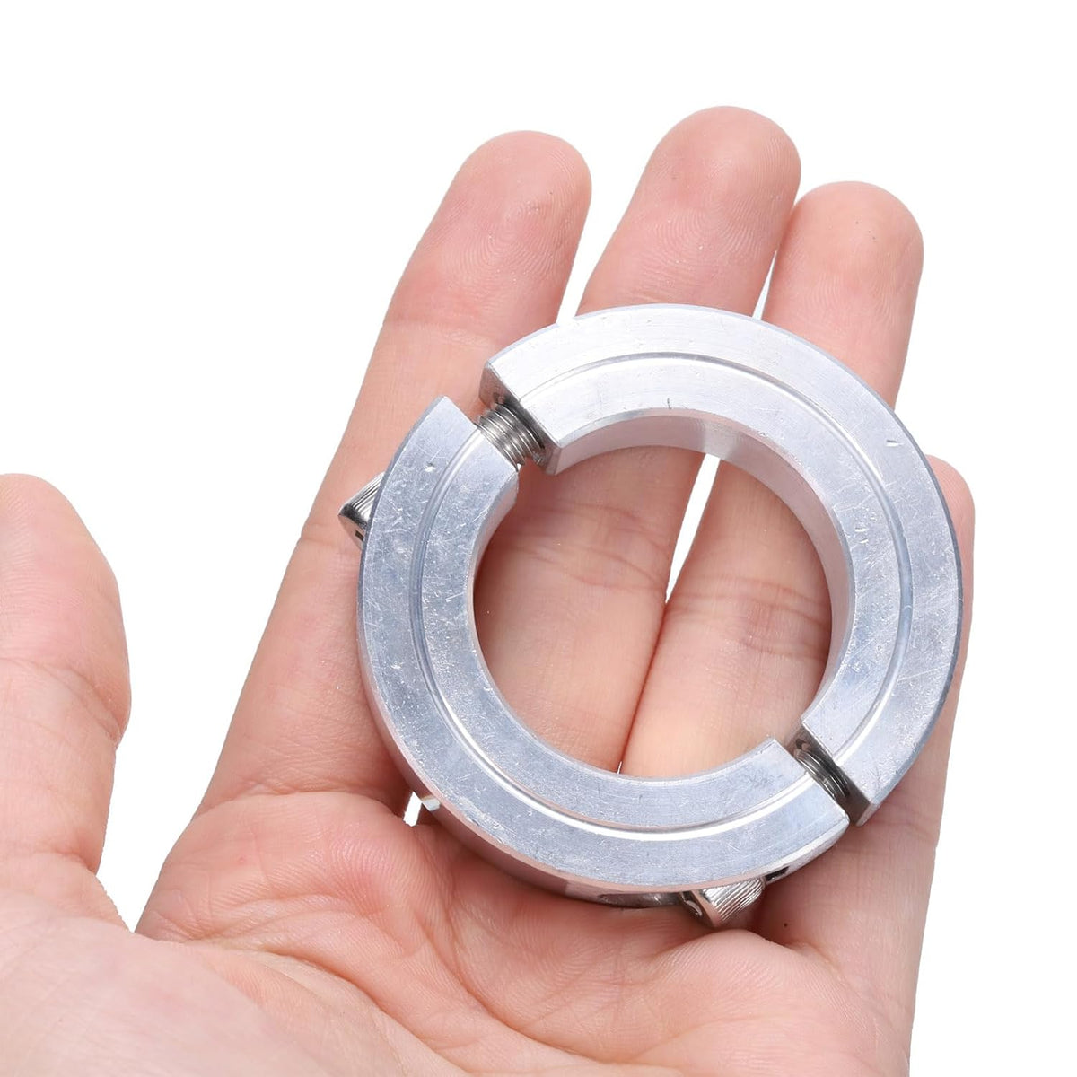 uxcell 2pcs Double Split Clamp-On Shaft Collar 1-1/4" Shaft, Aluminum Alloy