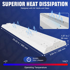 300/240/200W LED Linear High Bay Light, 45000LM Linear Shop Light