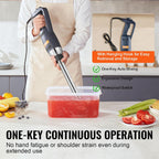 Commercial Immersion Blender, 350W Heavy Duty Hand Mixer, 16 inch Stepless Variable Speed Mixer with Stainless Steel
