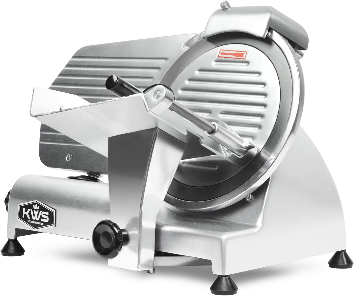 10NS Commercial 10" Electric Meat Slicer, 320W High-Torque Motor, Stainless Steel Blade, Deli-Style Thin Slicing