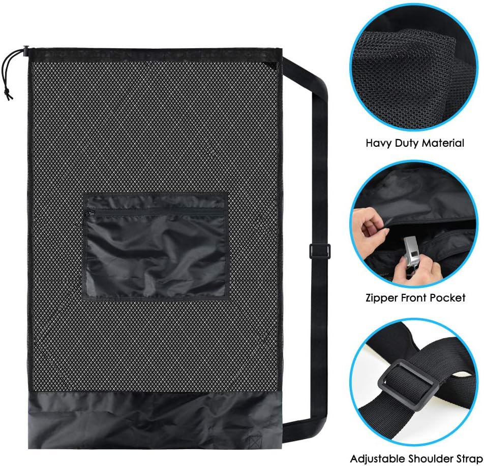 Thickened Extra Large Sports Ball Bag Mesh Socce Ball Bag | Heavy Duty Drawstring Bags Team Work for Holding