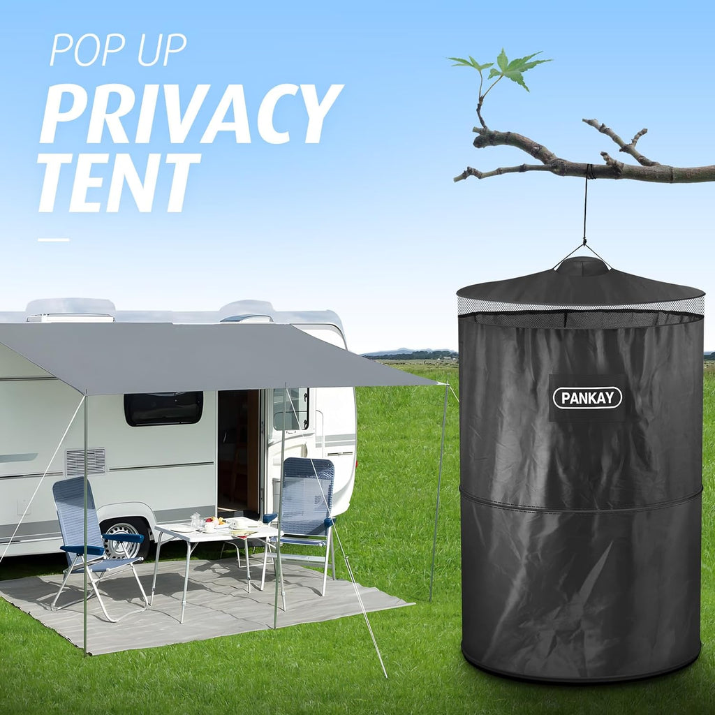 Pop Up Privacy Tent, Portable Outdoor Camping Bathroom Toilet Tent, Collapsible Shelter for Camping & Emergency –