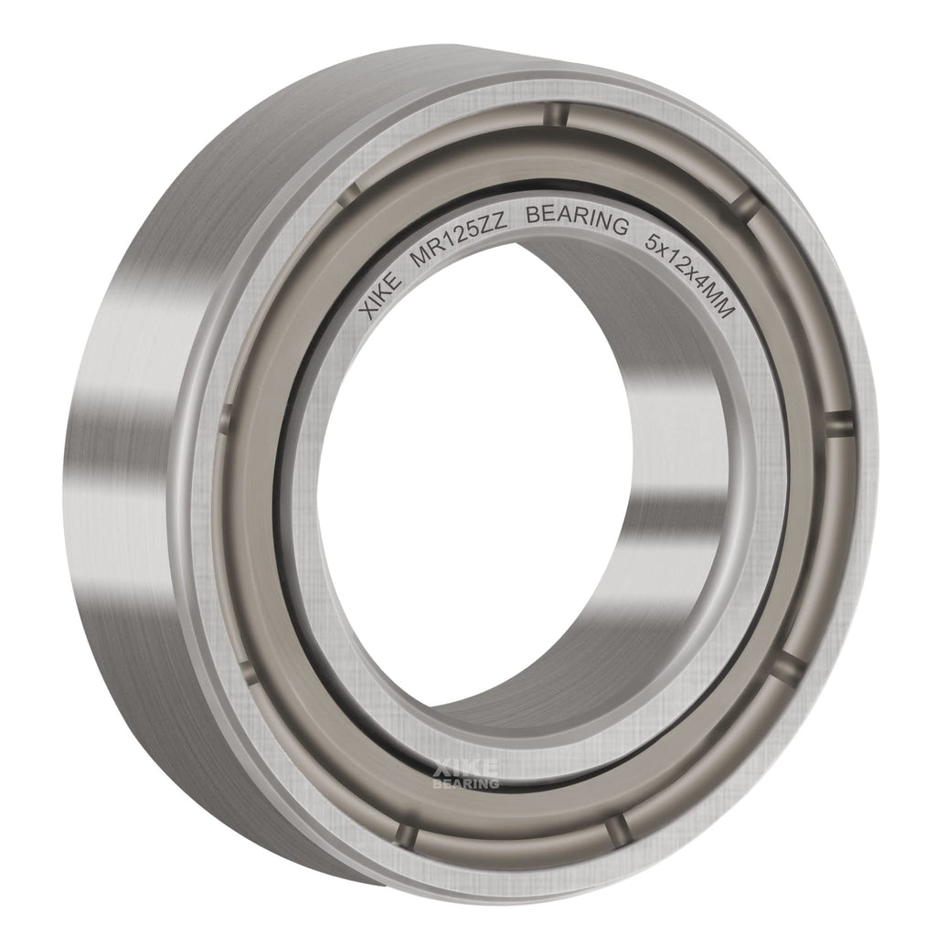 XIKE 10 Pcs MR125ZZ Bearings 5x12x4mm, Double Shield Seals Metal.