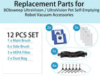 12 Pack Replacement for BObsweep UltraVision & UltraVision Pet Robot Vacuum