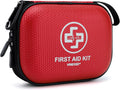 Mini First Aid Kit - 150 Piece Small Waterproof Hard Shell Medical Kit for Home, Car, Travel, Camping, Truck, Hiking