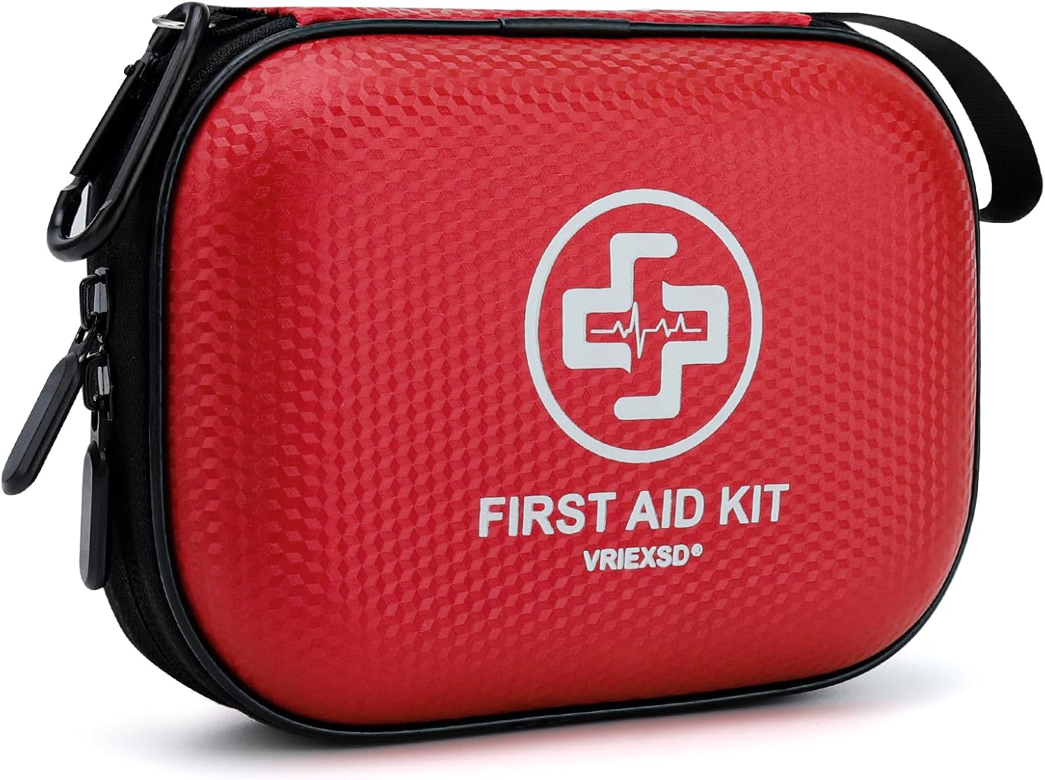 Mini First Aid Kit - 150 Piece Small Waterproof Hard Shell Medical Kit for Home, Car, Travel, Camping, Truck, Hiking