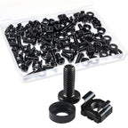 M6 Cage Nuts and Rack Screws Kit, 50-Pack, Rack Mount Cage Nuts