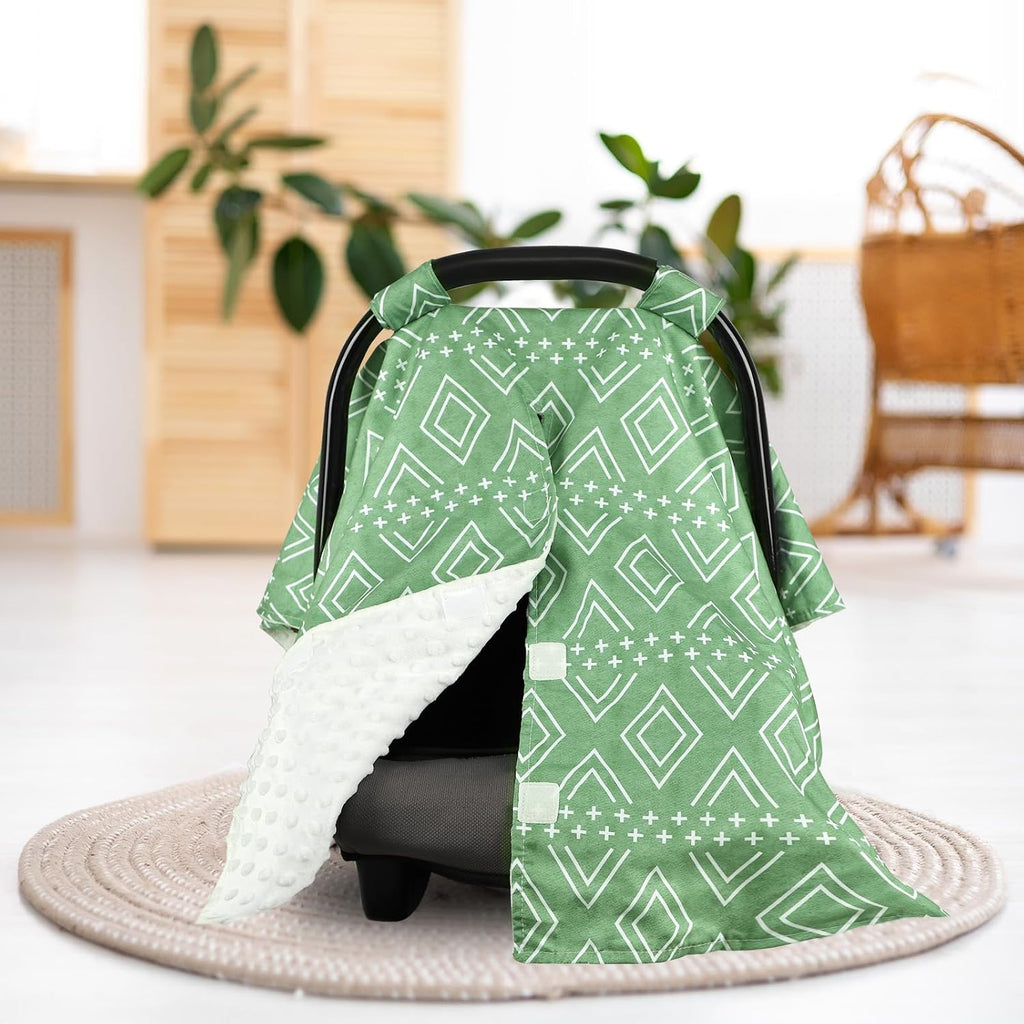 Baby Carseat Canopy, Peekaboo Opening Car Seat Canopy for Babies, Soft and Breathable Infant Carrier Canopy