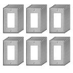 30 Pack BESTTEN Decorator Switch or Receptacle Outlet Metal Wall Plate
