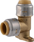 SharkBite Max 1/2 Inch 90 Degree Drop Ear Elbow, Push to Connect Brass Plumbing Fitting, PEX Pipe, Copper, CPVC, PE-RT, HDPE, UR249A