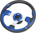 12.5" Blue Marine Boat Steering Wheel with 3/4" Axle Hub Adapter