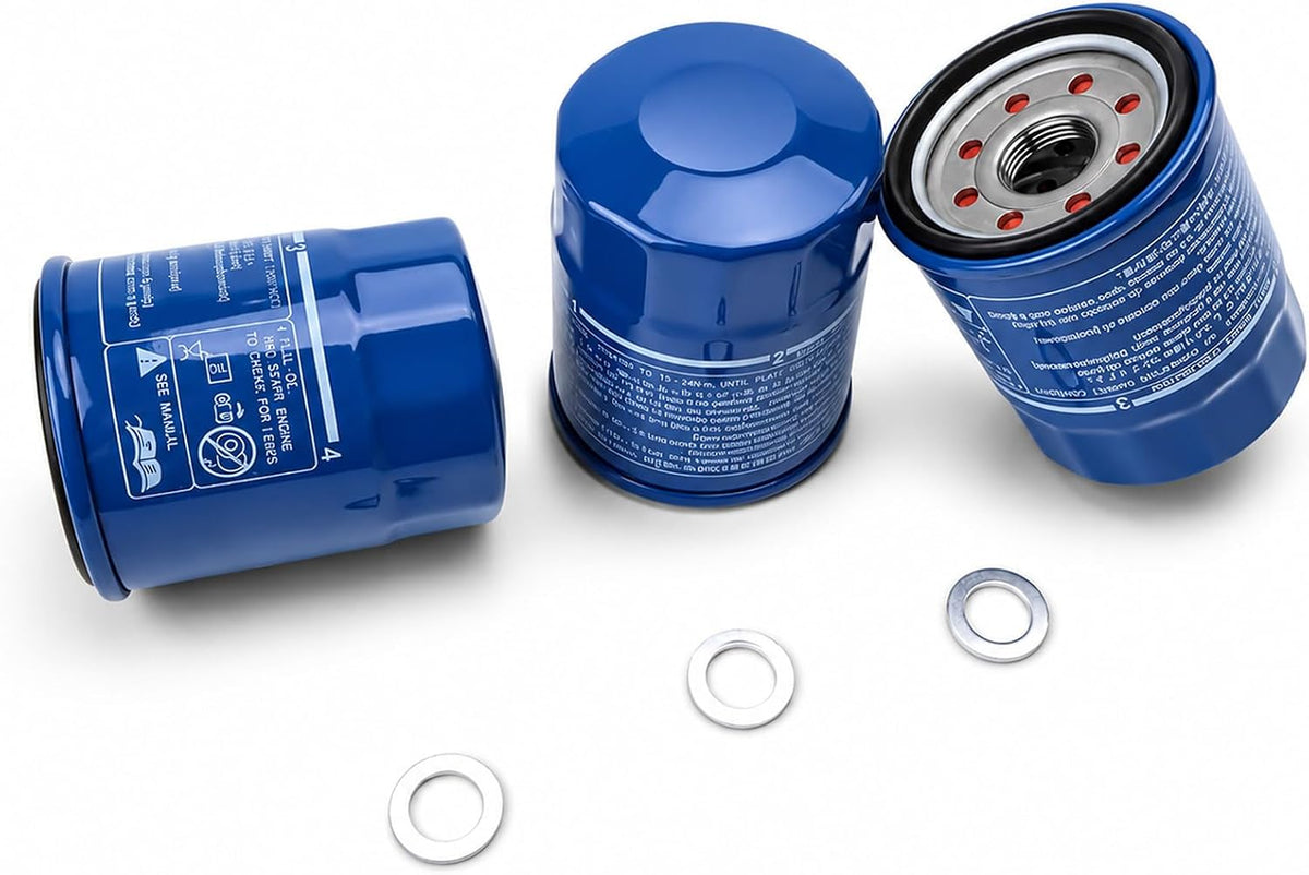 3PCS 15400-PLM-A02 Engine Oil Filter 94109-14000 Washers Kit