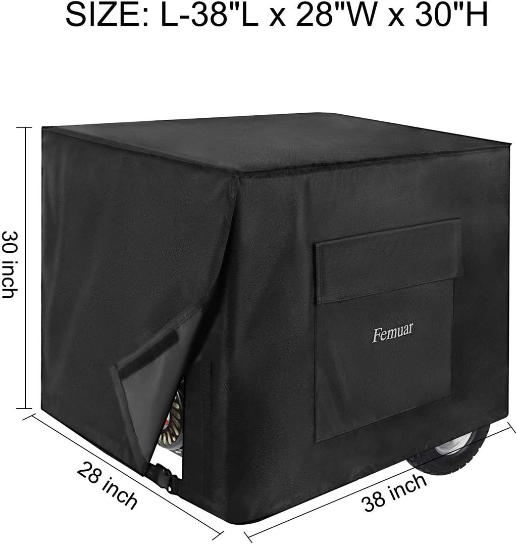 Outdoor Generator Covers Waterproof Heavy Duty 600D Oxford Portable Generator Cover Universal for 5500-15000 Watt